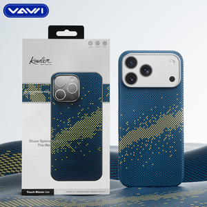 VAWI, venta al por mayor, funda de fibra de aramida para iPhone 17 Pro <span class=keywords><strong>Max</strong></span> para Samsung, Mi, Huawei, VIVO, funda magnética para teléfono comercial - Product Image 1