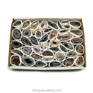 HOT sale mix geode box raw crystal stone Specimens crystal cluster for Window display and ore Souvenirs