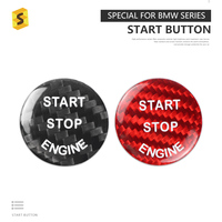 Bouton de démarrage et d'arrêt du moteur en Fiber de carbone ES, accessoires pour BMW X5 E70 X6 E71 E72 E81 E87 E90 E91 E92 E93 E60 E83 E84 E89