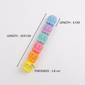 Surligneurs empilables H-TONE en silicone, forme d'animaux mignons, mini surligneurs pour écrire, dessiner, fournitures de bureau et scolaires - Product Image 2