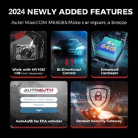 Escáner Autel MK808S OBD2 Más Reciente de 2024 Herramientas de Diagnóstico Bidireccional Lector de Códigos para Todos los Sistemas Comparado con MK808BT MX808S