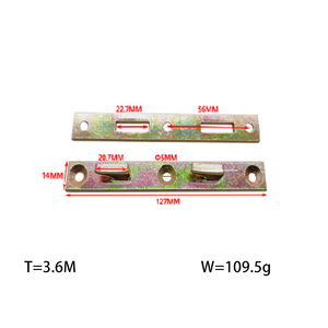 Accesorios de hardware de muebles de Metal de alta resistencia Soporte de riel de conector de marco de cama de hierro para uso en dormitorio - Product Image 2