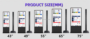 OEM ODM 32-100<span class=keywords><strong>นิ้ว</strong></span>4K UHD ป้ายดิจิตอลหน้าจอสัมผัสตั้งพื้นแสดงผลโฆษณา LCD สำหรับการค้าปลีกในร่ม - Product Image 3