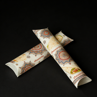 Individuell bedruckte, aufreißbare, kissenförmige Box für Grill-Shawarma, Döner-Kebab, Wrap, Takeaway, Burrito, mexikanische Rollen – Papierbox