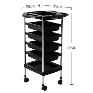 Carrello all'ingrosso del carrello di rotolamento del carrello del salone di bellezza della mobilia del salone per il barbiere