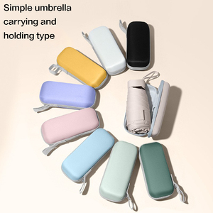 Mini <span class=keywords><strong>parapluie</strong></span> ouvert manuel bon marché direct d'usine Mini <span class=keywords><strong>parapluie</strong></span> de poche compact pour femmes avec revêtement UV noir - Product Image 2