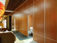 Acoustic Wooden Sliding Walls Partition Panels Folding Wooden Panel for Office