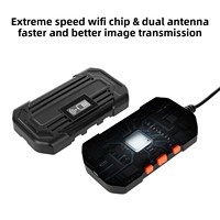 Endoscope de tuyauterie sans fil HD WiFi, étanche IP67, 6 LED, zoom numérique 2X, machine tout-en-un, objectif 3,9 mm, champ de vision 75°, vidéo MP4 visuelle