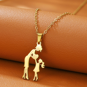 Collana in Acciaio Inossidabile per la <span class=keywords><strong>Festa</strong></span> <span class=keywords><strong>della</strong></span> <span class=keywords><strong>Mamma</strong></span>, <span class=keywords><strong>Gioiello</strong></span> con Catena Dorata Resistente per Donne, Madri, Figlie, Figli, Collane per <span class=keywords><strong>Mamma</strong></span> N202136 - Product Image 5