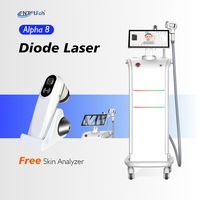 Épilateur laser à diode à 4 longueurs d'onde, 1200W, machine d'épilation laser professionnelle