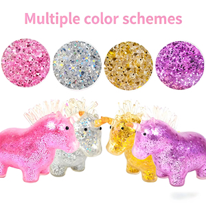 Unicorn Squishy Toy Rainbow <b>Bead</b> Stress Relief Sensory Fidget for Girls Boys Ages 14+ Office Desk - Product Image 1