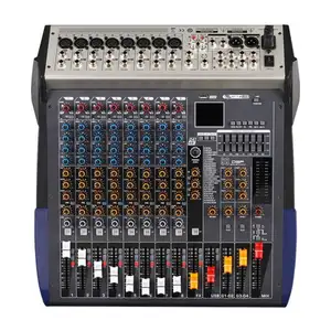 Konsol Dj Profesional Mixer Audio Musik Karaoke Recording Studio 8 Channel Audio Eksternal Antarmuka Langsung Kartu Suara USB