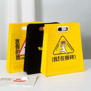 Nuova Borsa Creativa con Segnale di Attenzione, Borsa da Trasporto con Segnaletica di Sicurezza, Borsa da <span class=keywords><strong>Donna</strong></span> per Feste e Vacanze, Forma Personalizzabile - Product Image 2