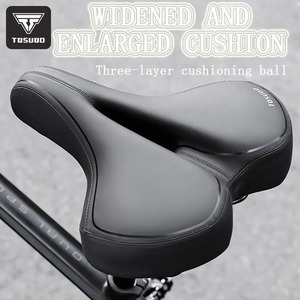 TOSUOD <span class=keywords><strong>Selle</strong></span> <span class=keywords><strong>de</strong></span> <span class=keywords><strong>vélo</strong></span> <span class=keywords><strong>extra</strong></span> <span class=keywords><strong>large</strong></span> et épaisse pour VTT, siège <span class=keywords><strong>de</strong></span> <span class=keywords><strong>vélo</strong></span> super doux et confortable, accessoires <span class=keywords><strong>de</strong></span> cyclisme - Product Image 5