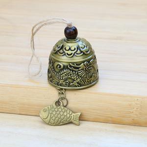 Campanella Feng Shui, Carillon Cinese in Metallo, Campane Vintage a Forma di Drago e Pesce da Appendere per Portare Fortuna e Sicurezza in Casa e Giardino - Product Image 3
