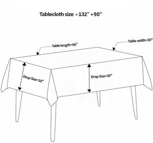 Housse de table rectangulaire moderne en polyester tricoté, personnalisable, imperméable, pour salon professionnel, impression CMJN, 6FT 8FT - Product Image 4