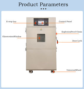 Câmara de Teste de Combustão de Baterias de Lítio Automática, Testador de Resistência à Chama para Pacotes de Baterias de Lítio, Combustão de Baterias para Câmara de Teste - Product Image 2