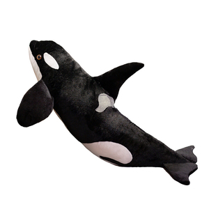 Mascotte du Musée Marin, Orca Géant, Baleine <span class=keywords><strong>Tueuse</strong></span>, Peluche en Gros, Peluche Rembourrée, Animal Marin en Peluche - Product Image 1