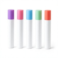 Flacon roll-on mince de 10 ml en plastique PP avec bille roulante en acier de 15 mm de diamètre et 113 mm de hauteur, flacon cosmétique pour huile essentielle et parfum