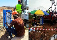 Manomètre électronique de pression latérale pré-percé Menard 220V haute précision 0.1 pour laboratoire d'essai de sols et de fondations