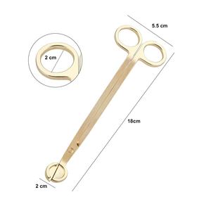 लक्जरी उत्कीर्ण मोमबत्ती सहायक उपकरण देखभाल किट विक डिपर हल्का मोमबत्ती स्नैफर काले गुलाब सोना थोक मोमबत्ती विक ट्राइमर सेट - Product Image 3