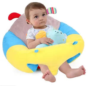 Free Sample Baby Learn Walk Soft Stuffed Plush Pig Sofa learning Seat Baby safety sofa cushion Children's plush toys for baby