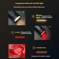 Lámpara de Camping Recargable Tipo-C con Tiras Luminosas de 1500m, Zoom Ajustable e Indicador de Batería, Linterna para Exteriores