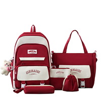 2024 nuevo diseño personalizado multifunción mochila escolar para la vida diaria conjuntos de mochila de moda material Oxford suave