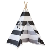100% coton de qualité supérieure enfants enfants jouent tipi indien tente tipi extérieur indien tentes