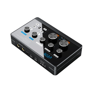 Tarjeta de Sonido en Vivo de Aleación de Aluminio con Reducción de Ruido, Salida Estéreo, Interfaz de Audio Externa USB para Streaming y Grabación - Product Image 1
