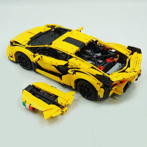 Lambor <span class=keywords><strong>Sian</strong></span> <span class=keywords><strong>FKP</strong></span> <span class=keywords><strong>37</strong></span> 3696Pcs Technique 1:8 Bleu Jaune Noir 42115 Brique Modèle Blocs de Construction Assemblage Jouets Enfant Cadeaux de Noël - Product Image 3
