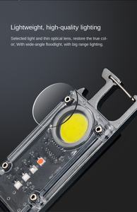 RTS <strong>Mini</strong> Portable Bright USB Rechargeable <strong>Torch</strong> Work Light Small Pocket Flashlights LED Camping Keychain Light - Product Image 4