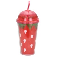 Beeman Meilleures ventes en gros Gobelets à double paroi transparents personnalisés style boule à neige avec paillettes, couvercles et pailles