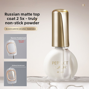 Top Coat Mat Russe Sans Poudre, Longue Durée, Base Coat Forte, Usage Professionnel, Gel à Ongles Fonctionnel à Polymérisation Rapide - Product Image 2