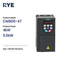 Variateur de fréquence mini VFD 4KW 5.5KW triphasé 380V à utilisation facile pour le travail du bois et le bricolage