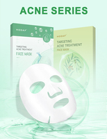 OEM ODM Masque facial en feuille pour le traitement de l'acné, patch anti-imperfections avec eau de feuilles d'eucalyptus, pour une texture de peau lisse et douce