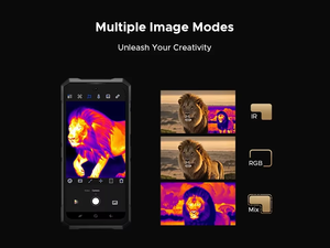 Smartphone robuste Doogee Fire 6 Max, Android 14, NFC, caméra thermique, lumière de faisceau 120LM, 8+256 Go, 20800 mAh, téléphones mobiles - Product Image 4