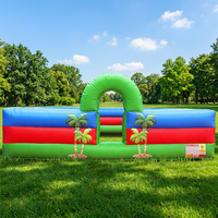 WINSUN CE Pista de Obstáculos Inflable de Espuma, Sin Plomo, Resistente al Fuego, Impermeable, de PVC, Juego Deportivo al Aire Libre para Niños y Adultos a Partir de 5 Años