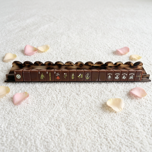 Juego de Mahjong de Lujo Personalizado, Portátil, con Fichas de Chocolate, Técnica de Pintura Lacada, Acrílico, Estilo Americano, Plegable, Metálico - Product Image 3