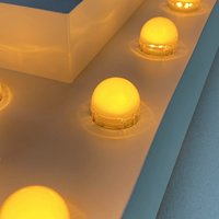 Grandes lettres de chapiteau en acier inoxydable 3D LED chiffres personnalisables (3 pieds/4 pieds) Design debout en forme de néon pour les mariages et les événements