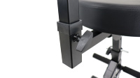 Chaise de DJ en acier réglable avec siège rembourré et dossier, sac pour guitare, batterie, piano, autres instruments de percussion, fabricant direct
