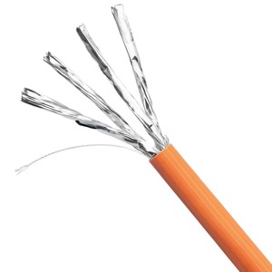 Cat7 Sftp8 Network <b>Cable</b> 50m 100m 200m 305m Shielded Oxygen Free Copper Core Orange Color <b>For</b> <b>Computer</b> Use - Product Image 3