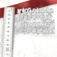 Fustelle per Scrapbooking, Fustelle Metalliche per Lettere, Fustelle per Alfabeto Maiuscolo e Minuscolo per Lavori Creativi