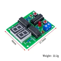 Module Compteur Décimal à 2 Chiffres Kit DIY CD4511 Carte Logique d'Affichage à 7 Segments pour l'Apprentissage Électronique et les Projets