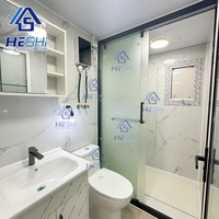 Güvenli Prefabrik Yaşam Alanı 20Ft 40Ft Genişletilebilir Konteyner Ev Prefabrik Dış Mekan Banyo İnşaatı Emlak