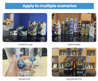 Botol silinder 360 derajat, Printer putar Uv cetak untuk cangkir Tumbler