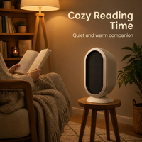 Nouveau Radiateur Électrique PTC Portable de Bureau 1200W à Chauffage Rapide avec Télécommande, Idéal pour l'Export et Cadeau d'Affaires
