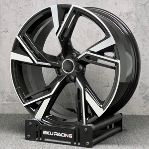 Jantes Bku forgées 5x112 18 19 20 21 pouces, finition noir brillant, pour Audi RS4 <span class=keywords><strong>RS6</strong></span> S4 B8 B9 A4 A6 Allroad Avant Wagon, jantes en alliage de course - Product Image 4