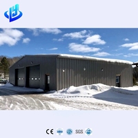 Conception moderne Construction à ossature en acier préfabriquée Structure extérieure en acier Garage pour stationnement de voiture Maison Garage Hangar