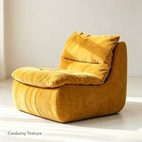 Canapé simple en tissu moderne et confortable pour petits appartements, avec housse amovible